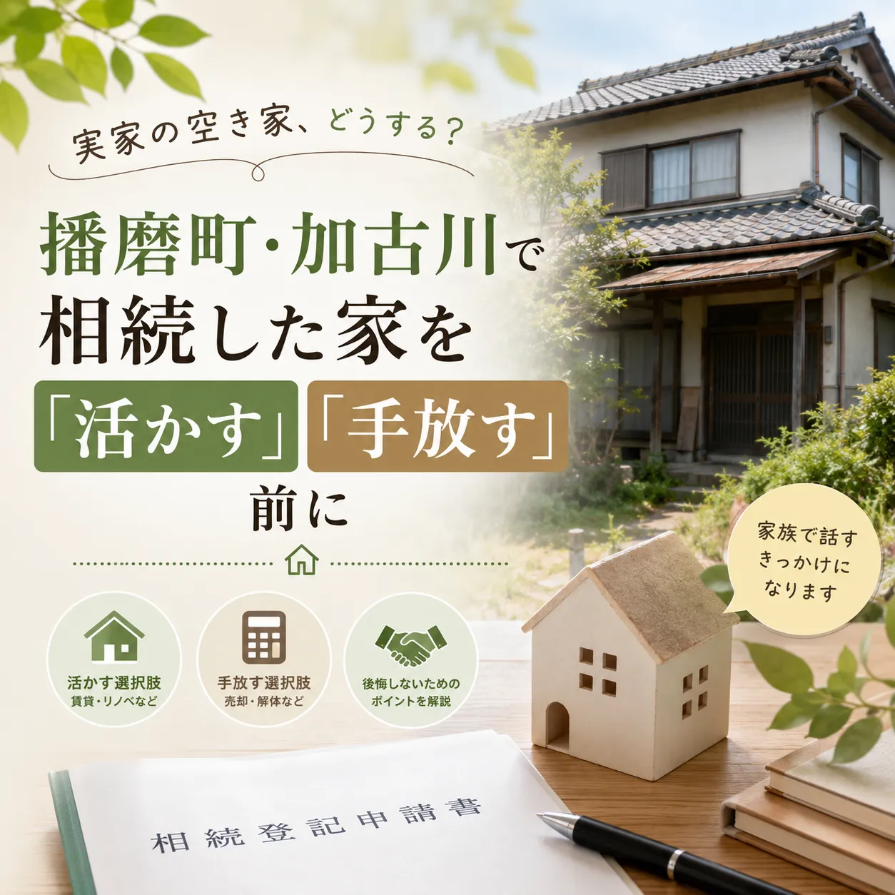 あの家に、もう誰も帰らない。― そのとき何から始めればいいのか